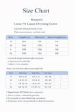 Baby blue gauze cotton dressing gown for women with 3/4 sleeves, loose fit, comfortable nightwear from Lian Loungewear.