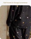 Lian Loungewear bamboo cotton pajama set featuring a scalloped Peter Pan collar dress, soft and comfortable sleepwear for women.