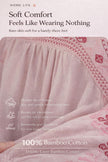 Pink bamboo slub cotton pajama dress by Lian Loungewear, featuring a relaxed fit and comfortable design for lounging.