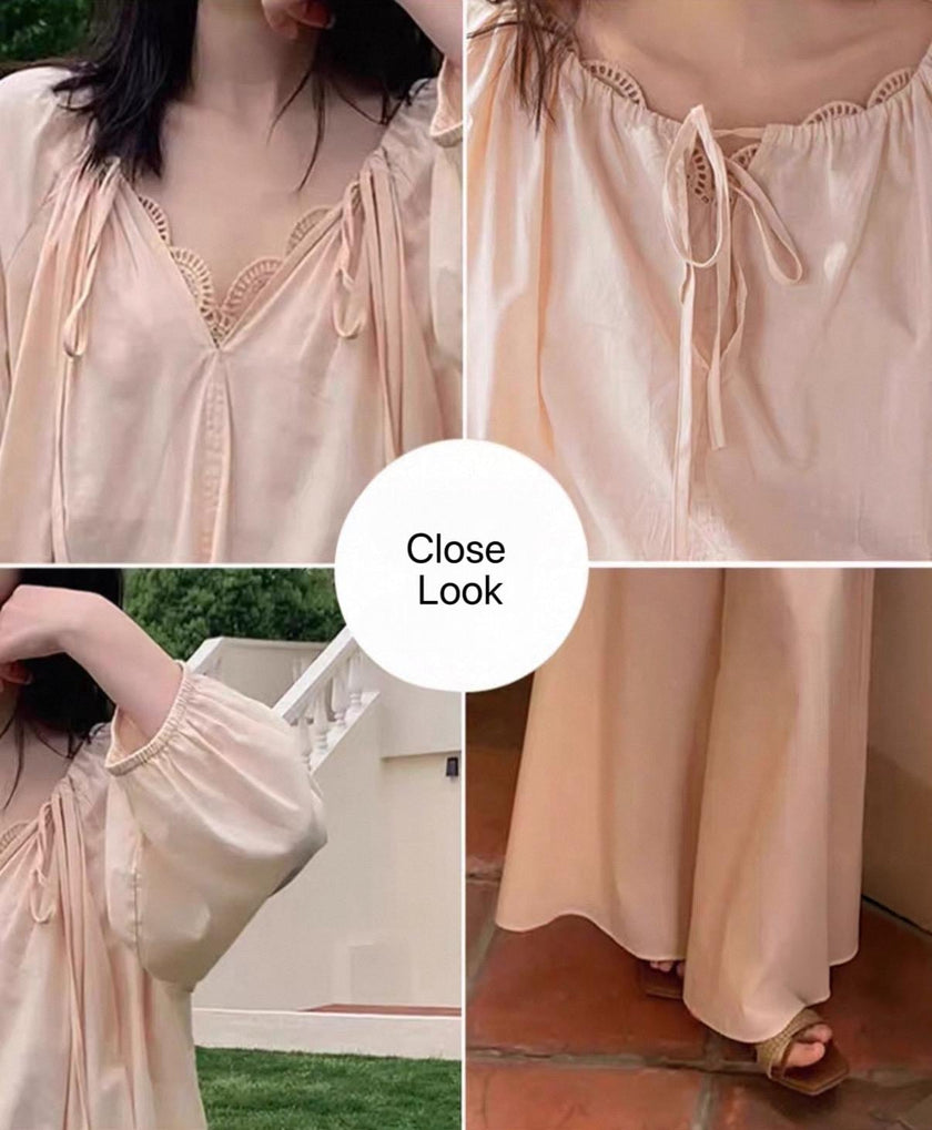 Lian Loungewear bamboo cotton pajama set with long and short pants, soft and comfortable sleepwear for women.