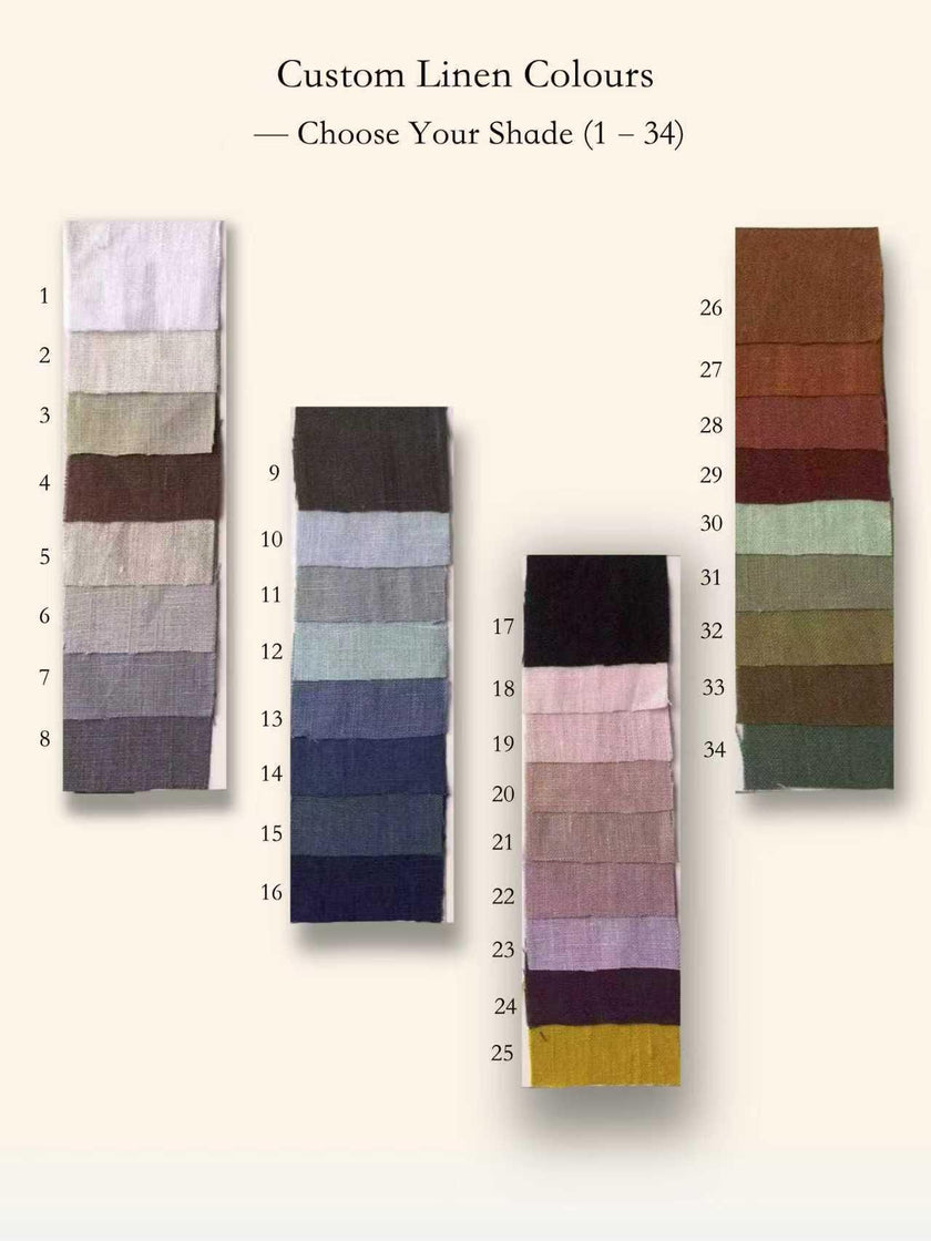 Lian Loungewear custom colour 100% linen relaxed V-neck maxi dress with adjustable waist tie and natural material.