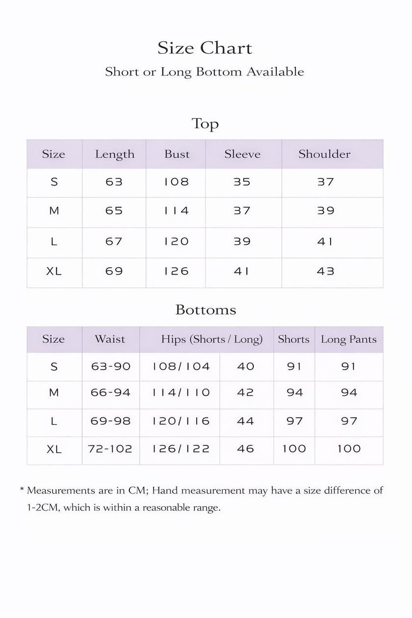 Lian Loungewear bamboo cotton women’s breathable loungewear set with embroidered short top and long pants, comfortable sleepwear.