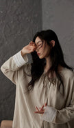 Lian Loungewear women's cotton pyjamas set featuring a relaxed fit, soft fabric, and comfortable loungewear style.