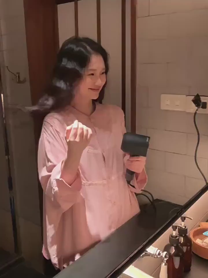 Pink Embroidered Heart Cotton Sleepwear Set - Bamboo Fibre and Natural Cotton Pajamas - Gift Ready